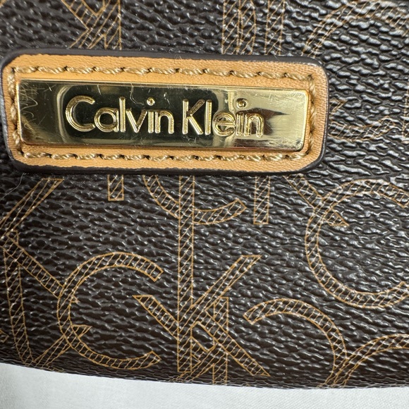 Calvin Klein Dark Brown Monogram Crossbody Purse - Like New - Rarely Used - Picture 14 of 15